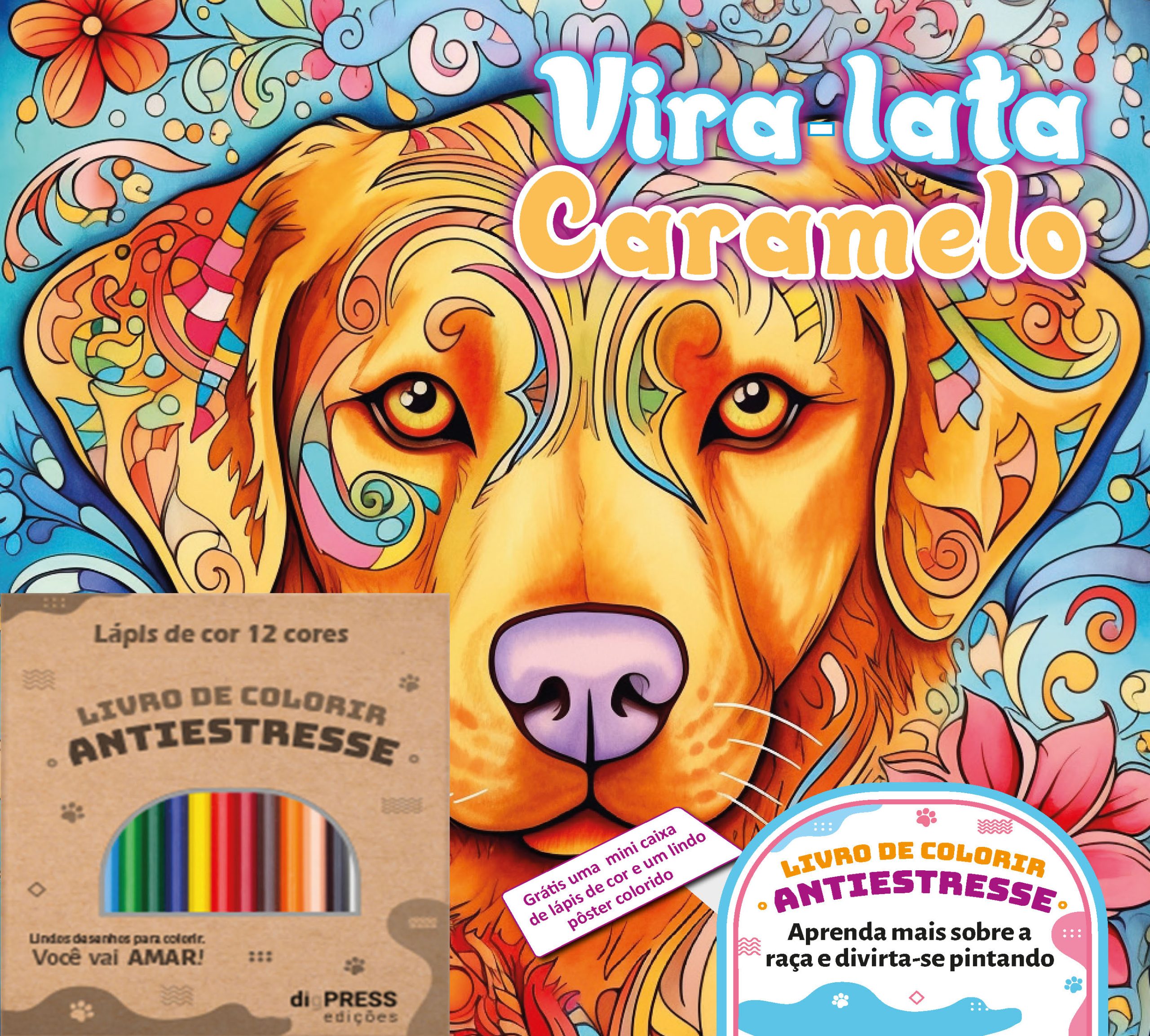 Amigos Fofinhos - Livro para Colorir com Lápis de Cor! - Vários - Compra  Livros na